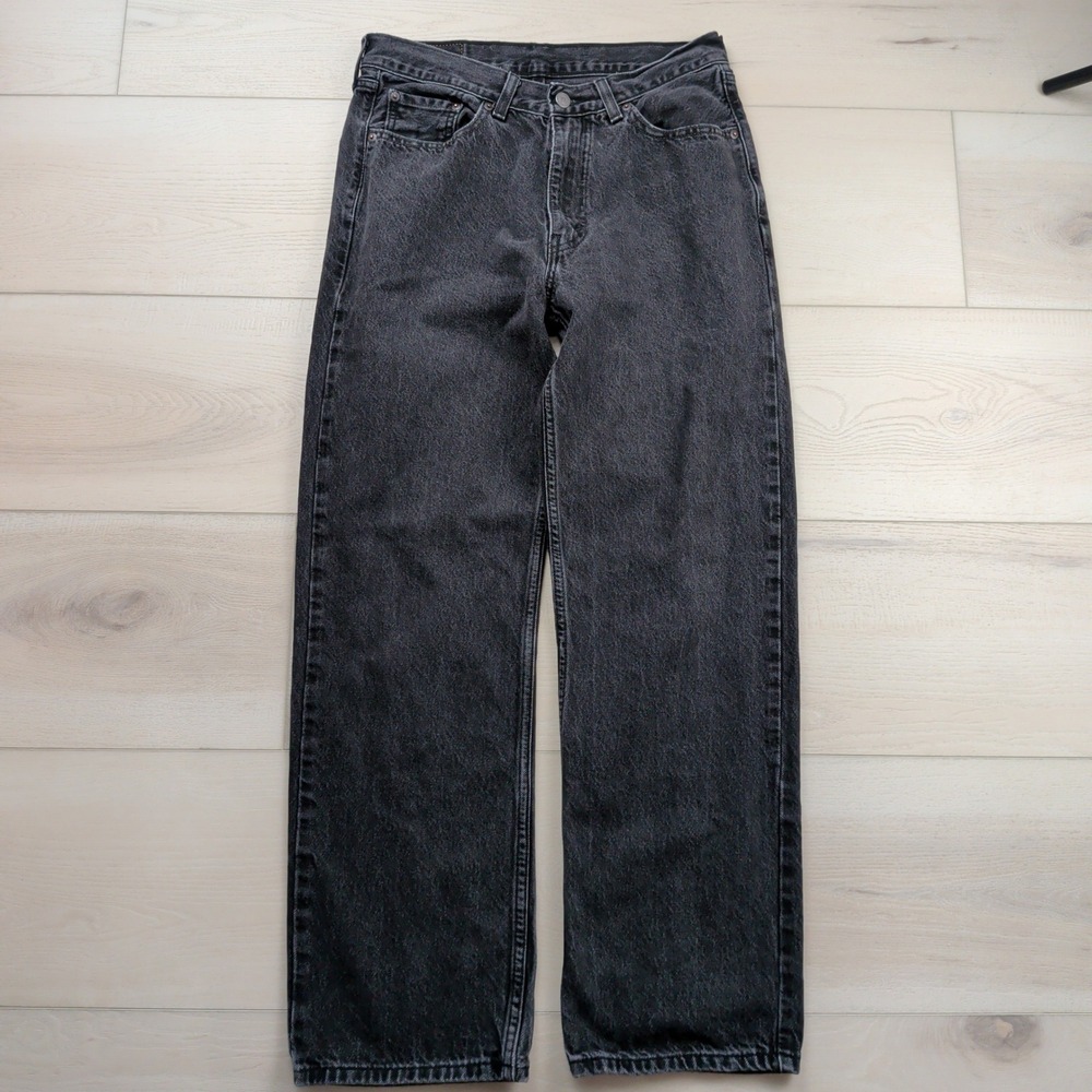 Levis 565 Jeans Mens 30x32 (Fits 30x30) Charcoal Gray Straight Leg Denim Pants
